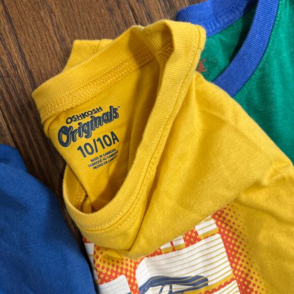 Bundle lot of 6  Boys Long sleeve Fall Shirts kids SZ 10/12 - Picture 2 of 4